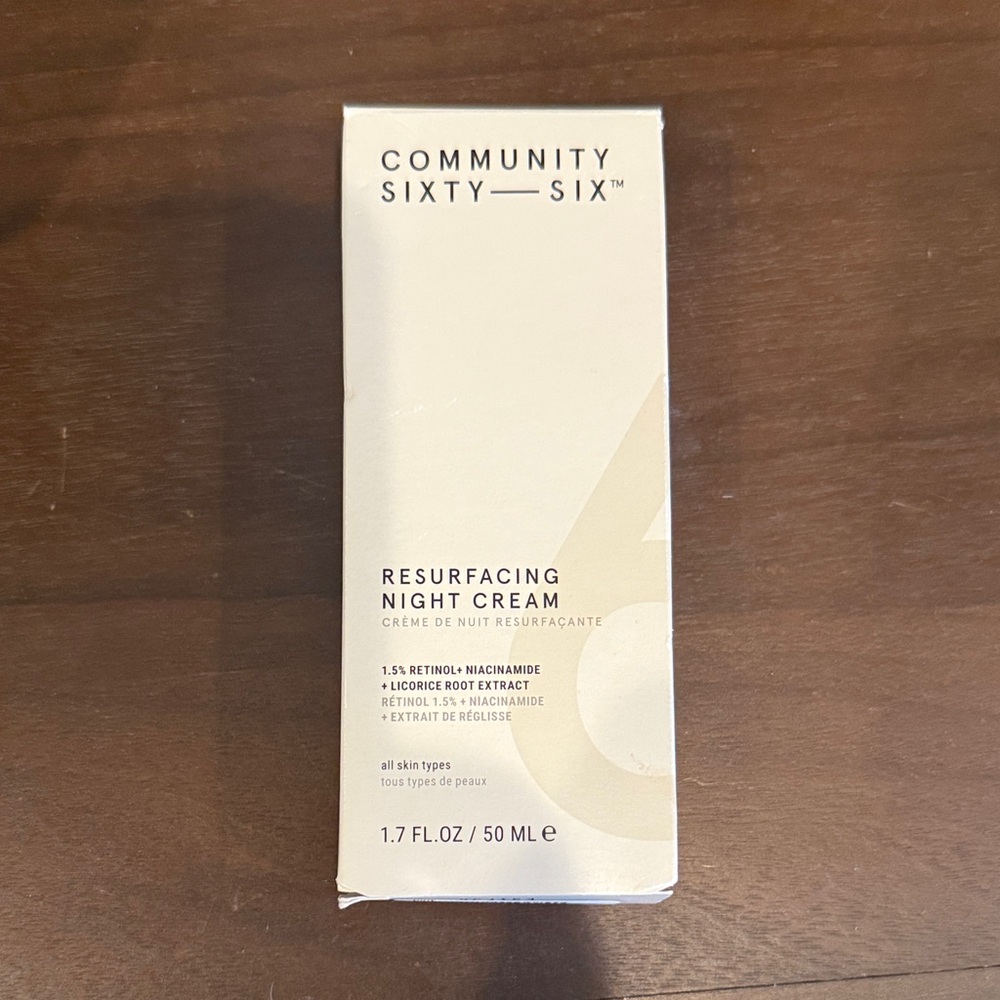Community sixty- six. Resurfacing Night Cream - brand new